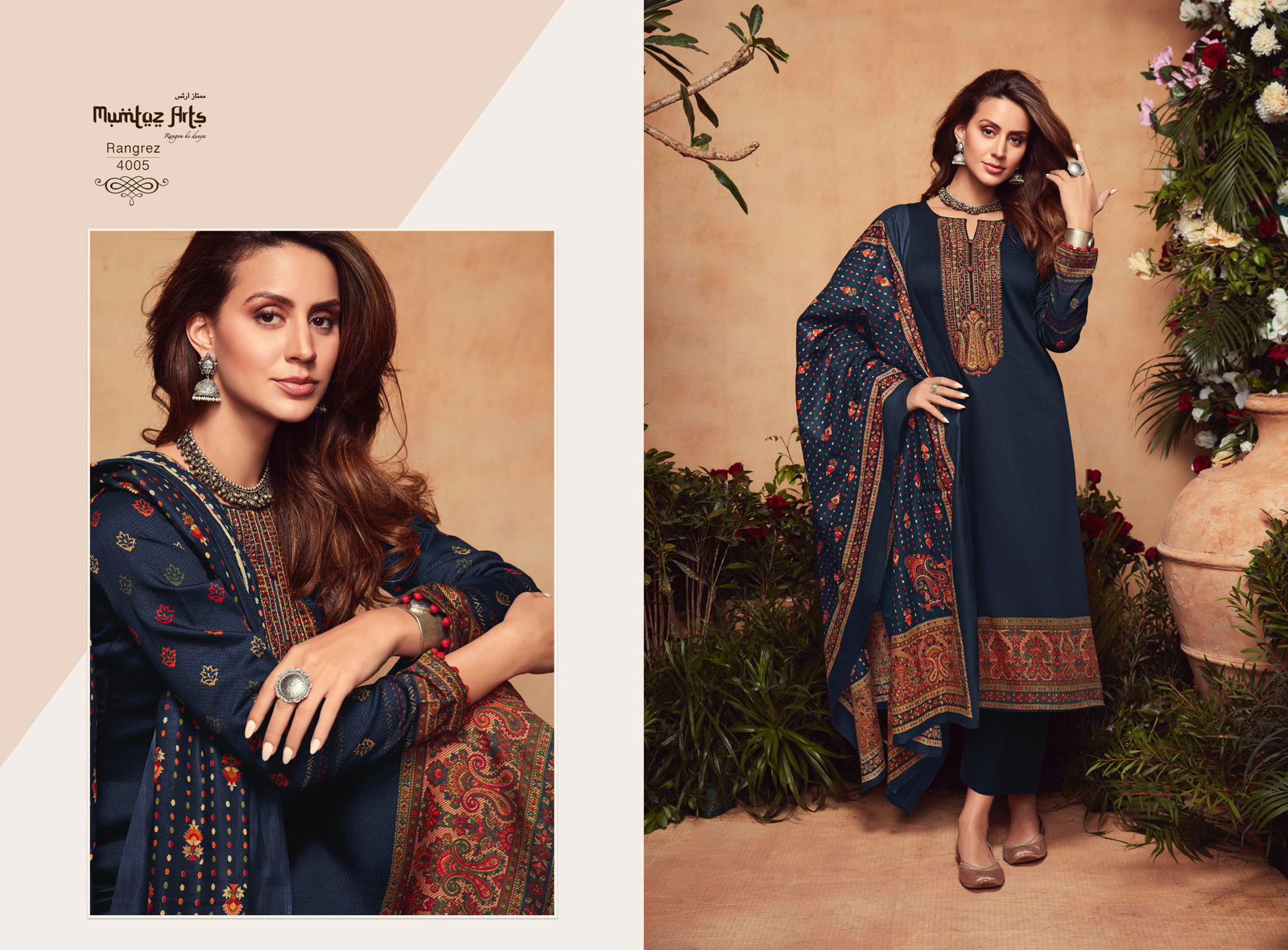 Rangrez By Mumtaz 4001-4008 Dress Material Catalog